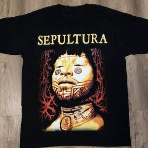 Sepultura Roots Heavy Metal Short Sleeve Tee Sepultura Band Shirt T-shirt
